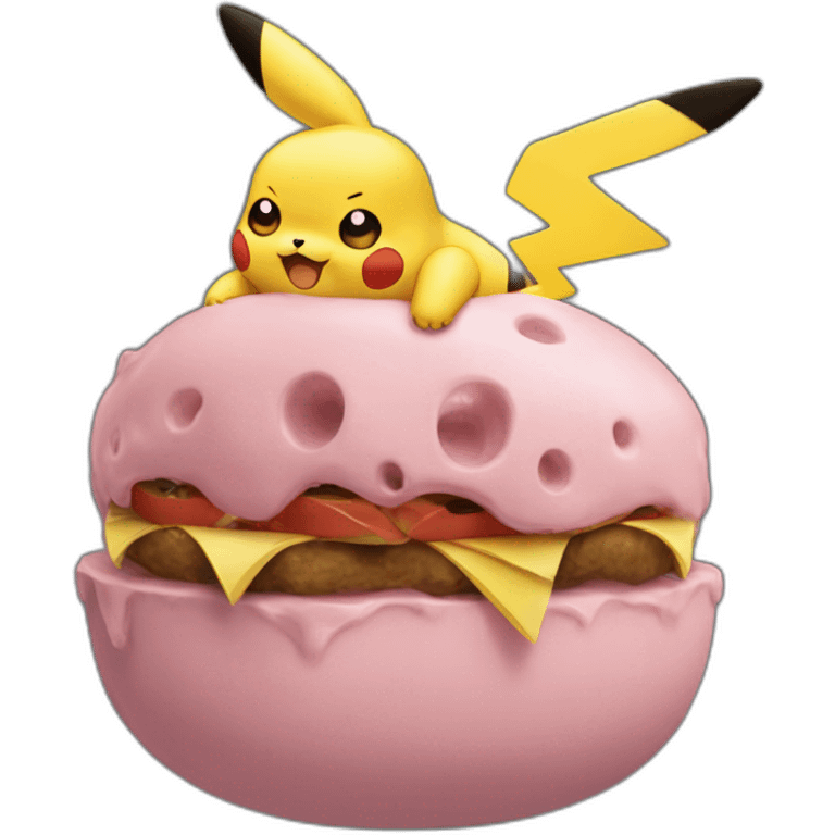 Salameche avec la tête de pikachu emoji