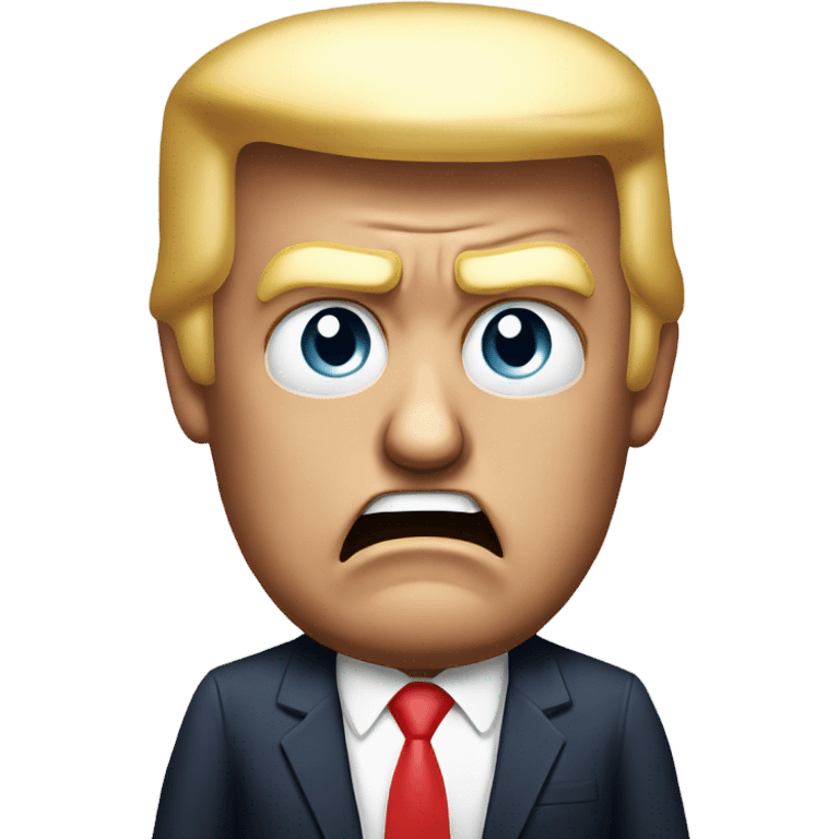 President donald trump angry emoji