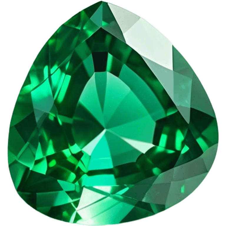 Cinematic Realistic Emerald Emoji, Deep and lush, with a vibrant green hue that catches light, creating a brilliant, sparkling effect across its polished surface. The facets of the gem catch the light in rich, deep reflections, radiating a sense of luxury and nature. Soft glowing outline, capturing the essence of natural beauty and timeless elegance in a vivid emerald. emoji