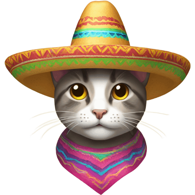 Cat wearing a sombrero  emoji