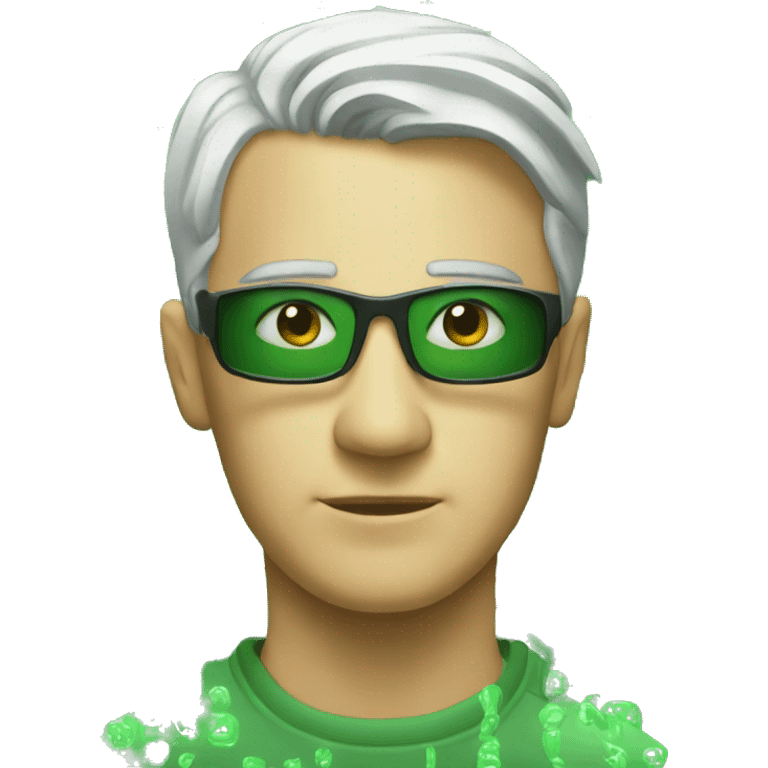 green matrix emoji