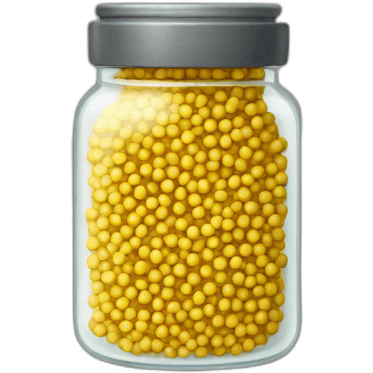 mustard seeds in a short jar emoji