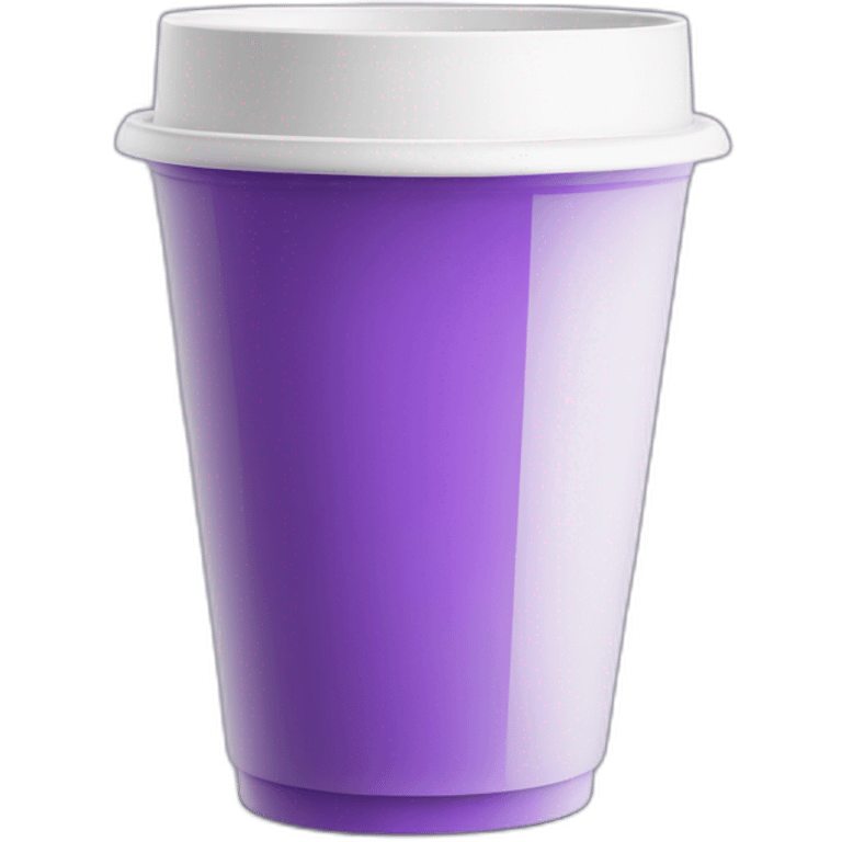 mysterious purple drink in a plastic white cup emoji