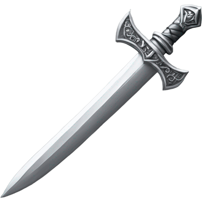 silver gothic dagger emoji