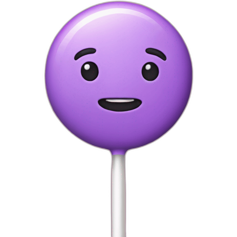 Pink purple lollipop emoji