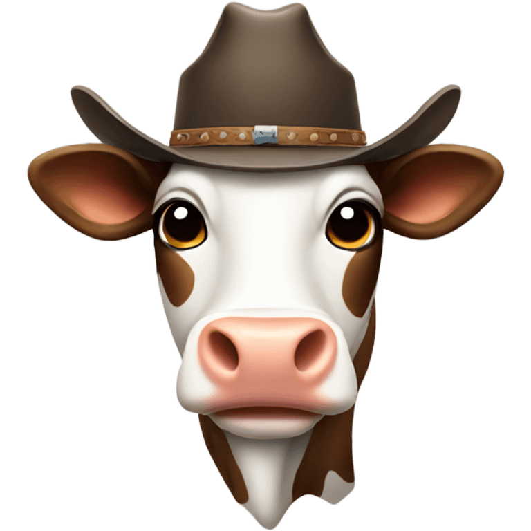 Cow with cowboy hat emoji