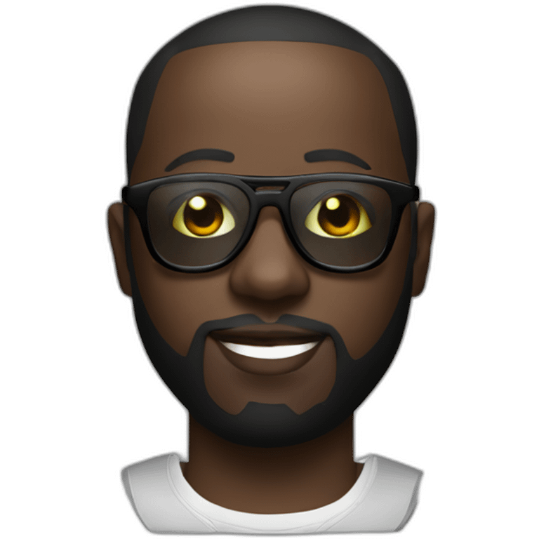 maître gims with black tinted glasses emoji