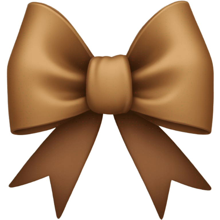 a bow with tan and brown emoji