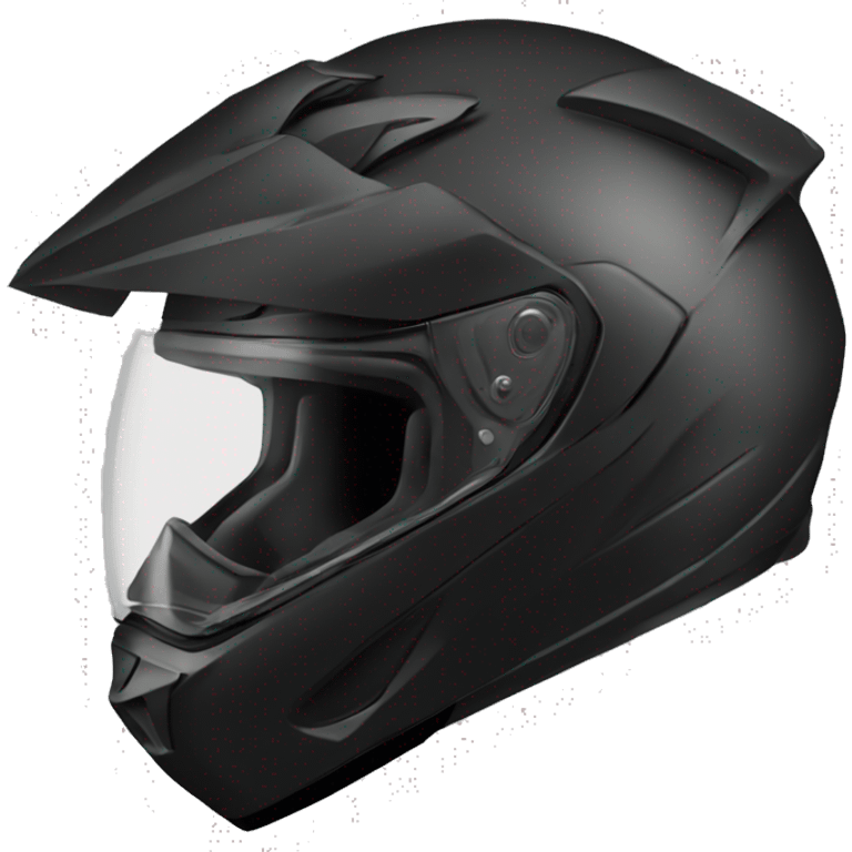 Black Motorcycle helmet profile sport emoji