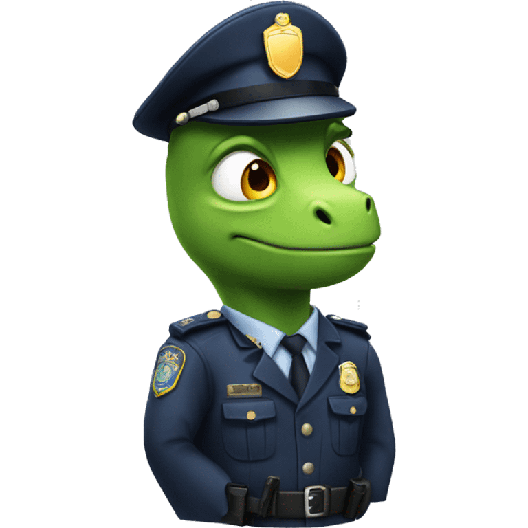 Dinosaurio policia emoji