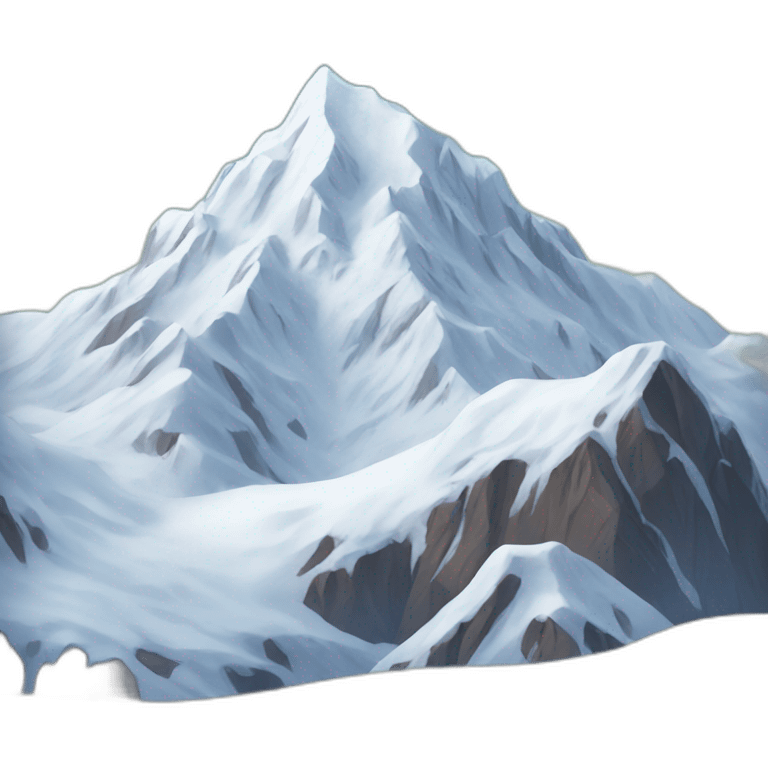 snowy mountain emoji