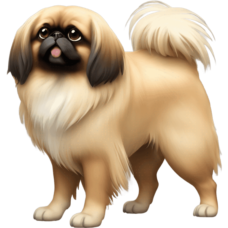 Pekingese full body side view emoji