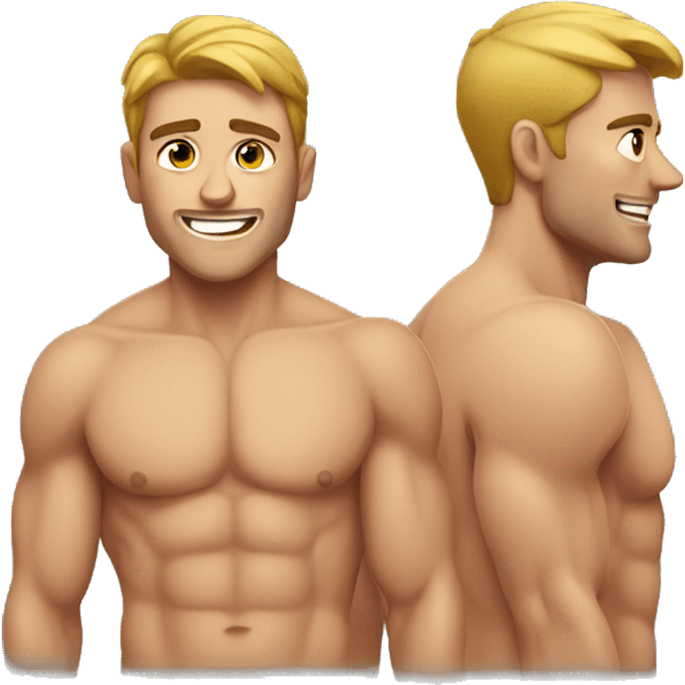 Lean shirtless male muscles  emoji