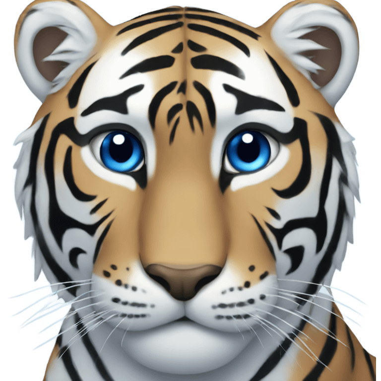 Blue tiger emoji