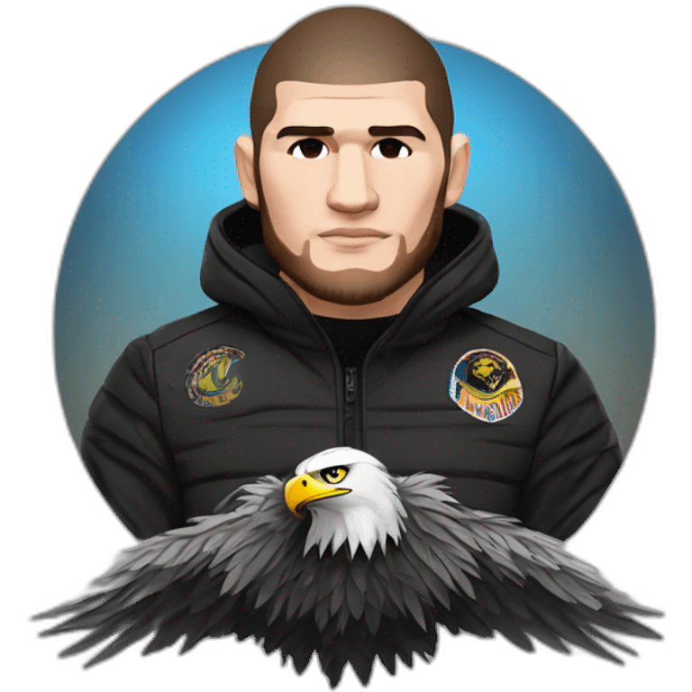 Khabib nurmagomedov with eagle emoji