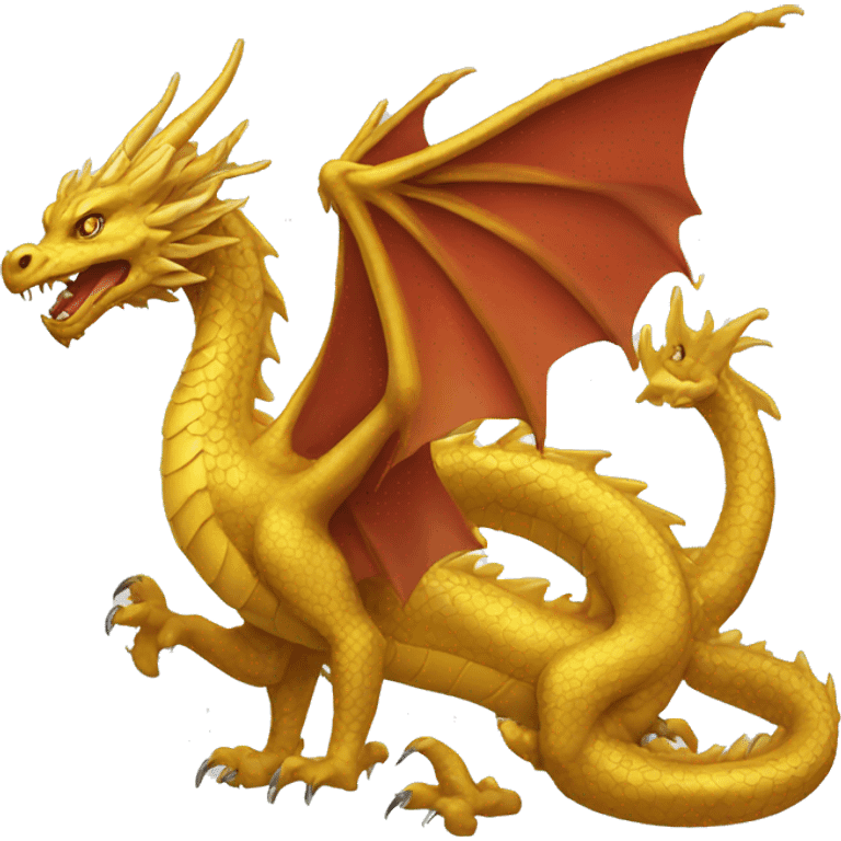 Golden dragon emoji