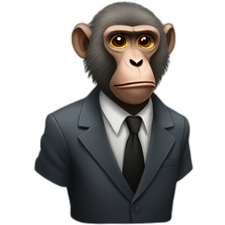 mobster-baboon emoji