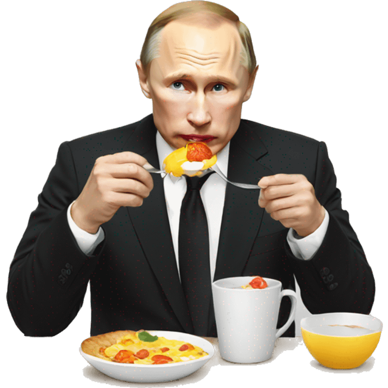 Putin eating his breakfast emoji