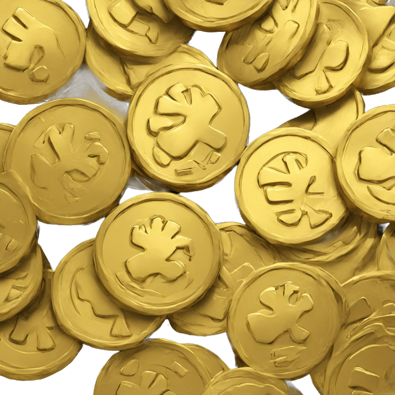 gold  muscle coin emoji