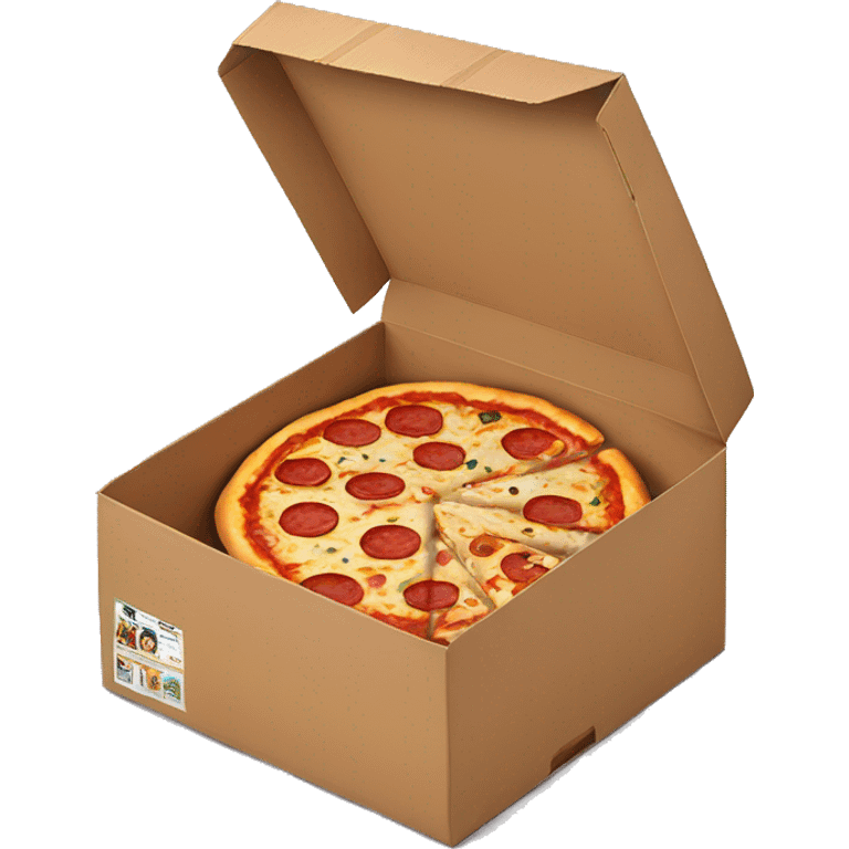 Pizza in a box emoji