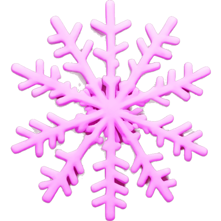 Pink snowflake  emoji