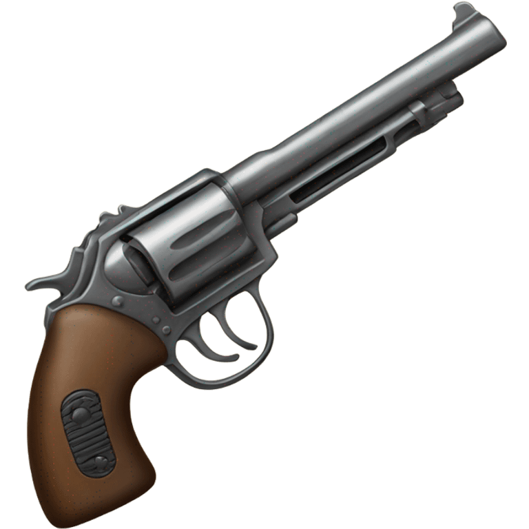 a pistolgun with a bow tied on the grip emoji