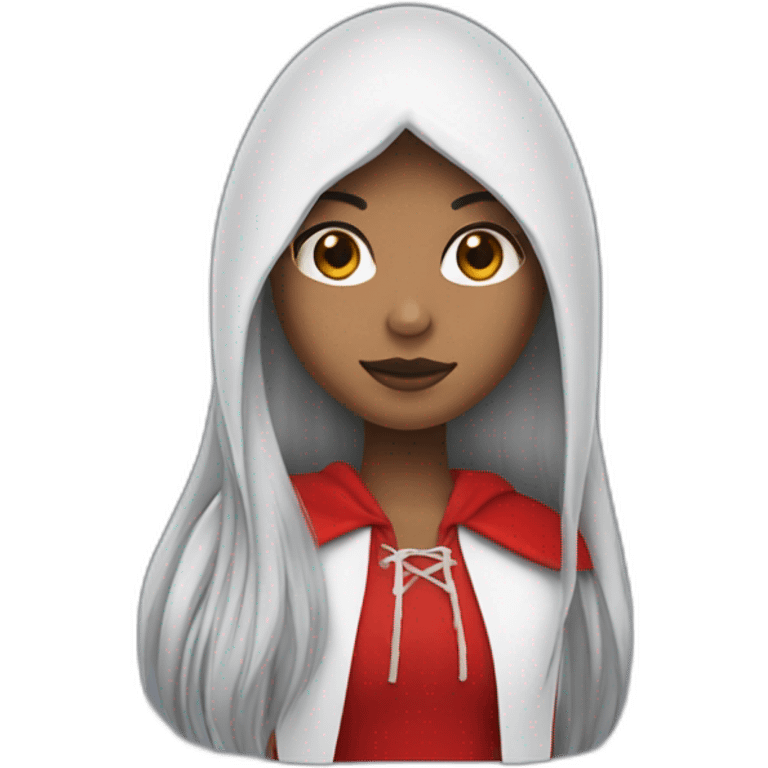 red-ridding-hood-long-straight-black-hair-with-white-streak-hair emoji