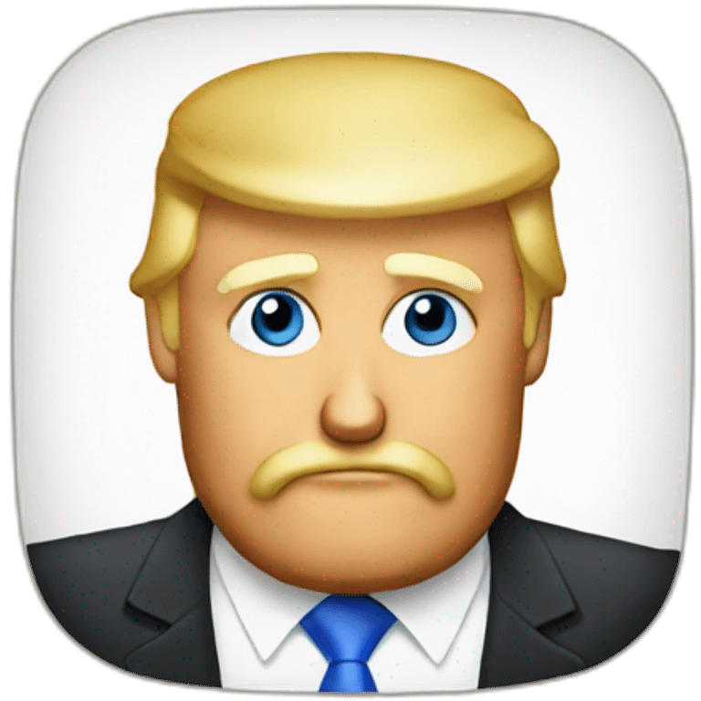 Trump wearing a beard emoji