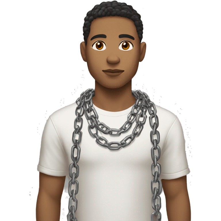 Lightskin Male With Chains emoji