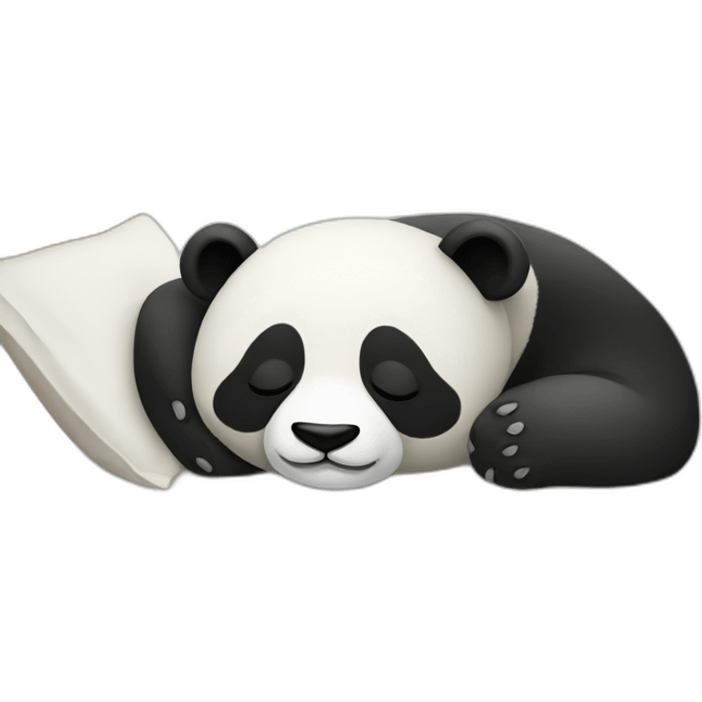 panda sleeping emoji