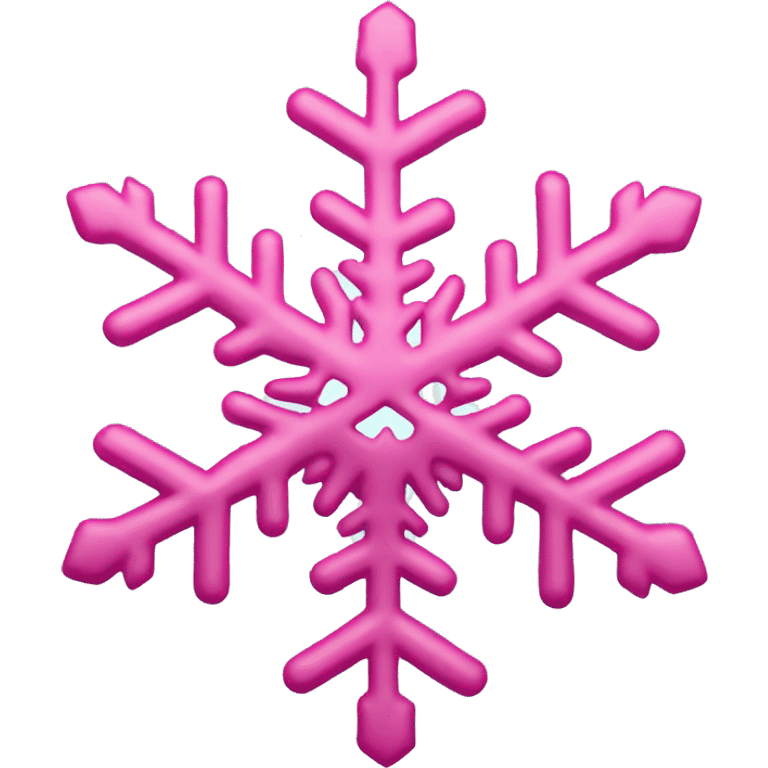 pink snowflake  emoji