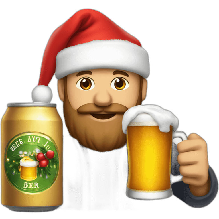 Noël avec de la bière emoji