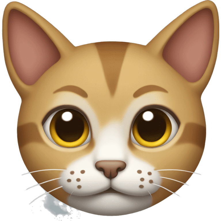 gato sonrojado y emocionado emoji