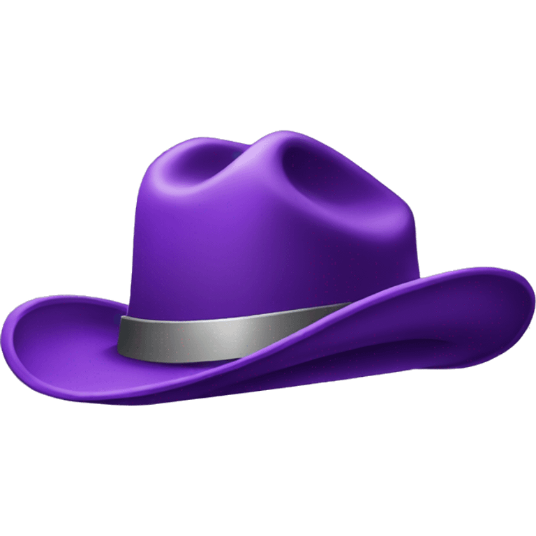 Purple cowboy hat emoji