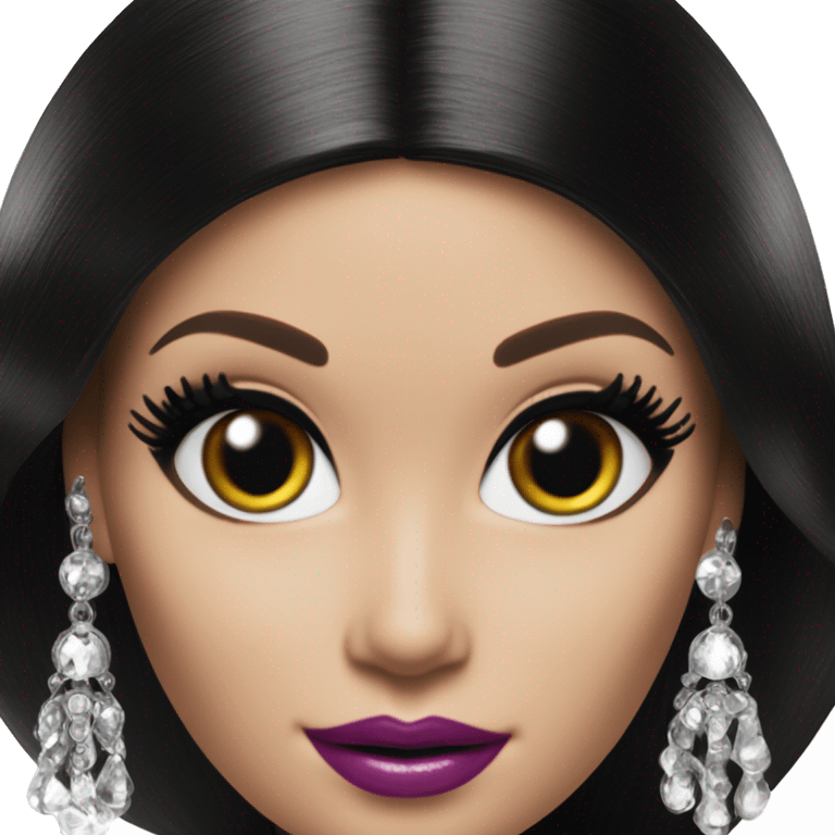 1899 Debut Barbie CC,Morticia Addams, , sparkling black octopus dress  emoji