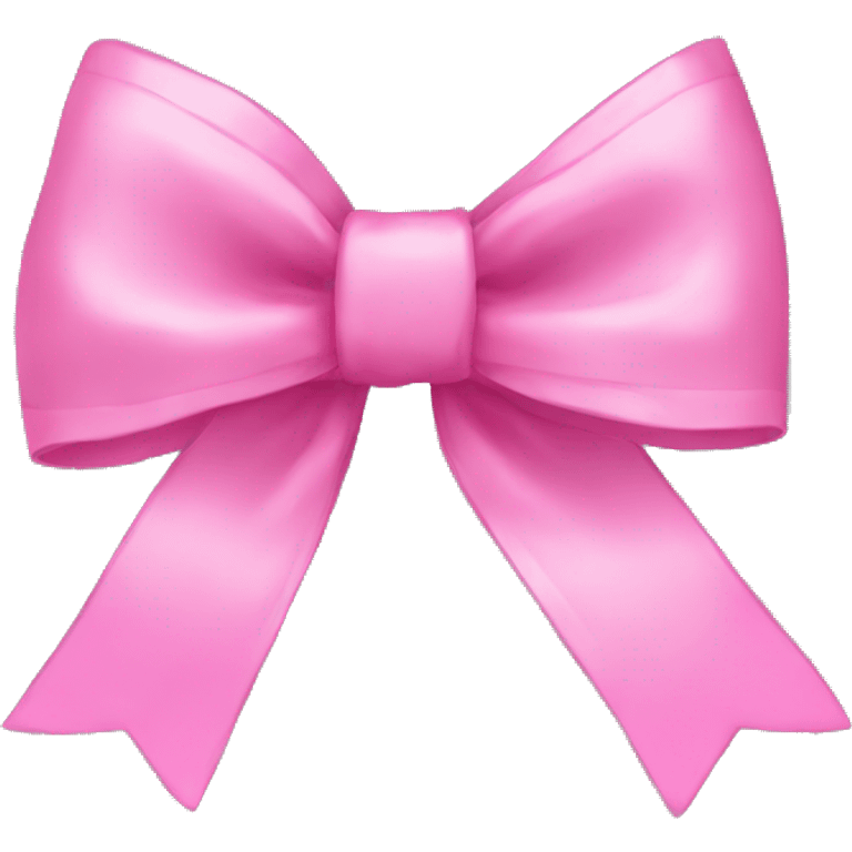 Pink aesthetic bow emoji