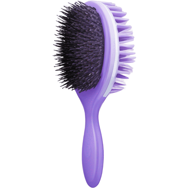 Light purple squishy hairbrush emoji