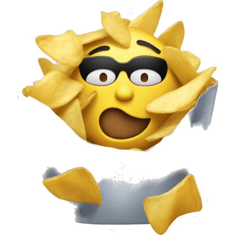 Eating chips emoji