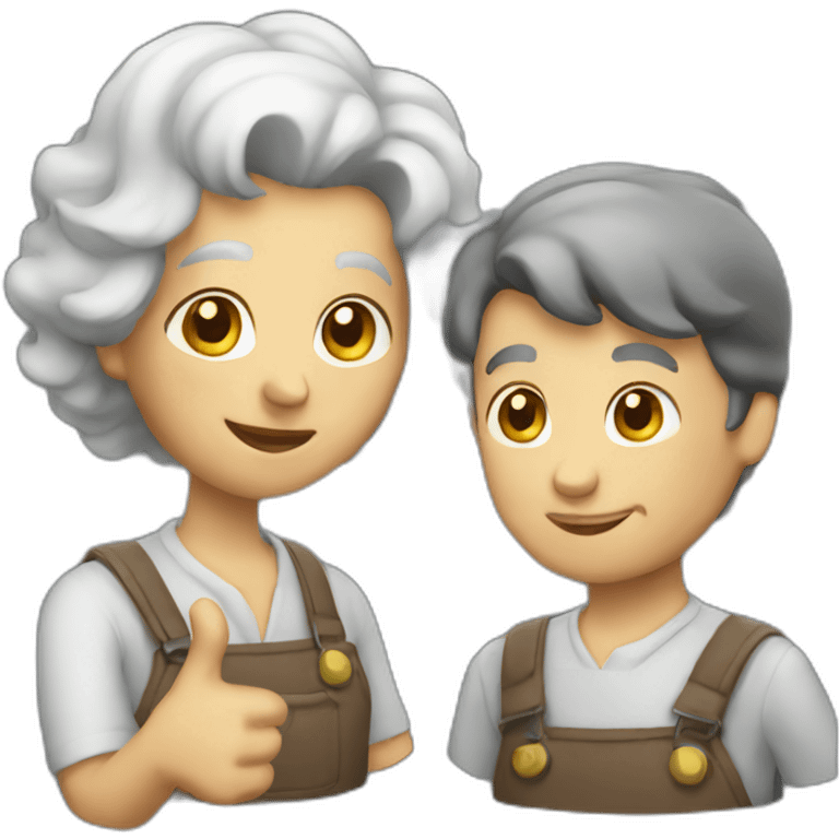 old woman teaching mechanic emoji