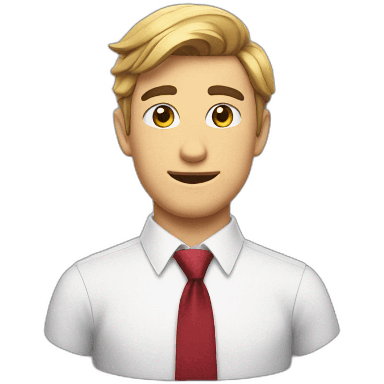 Mr beast wearing a tie emoji