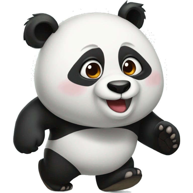 panda arriving emoji