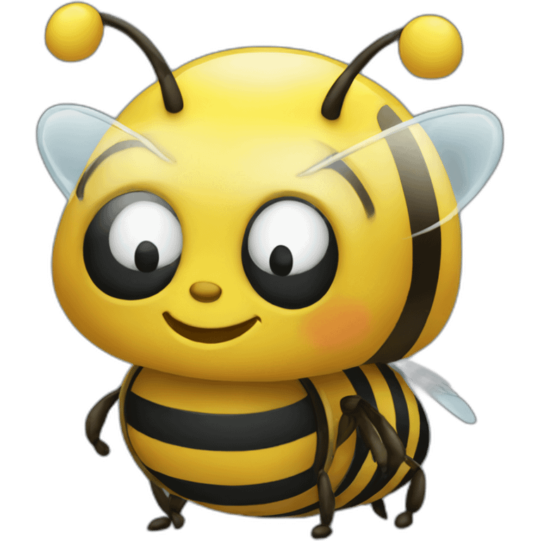 a bee programming emoji