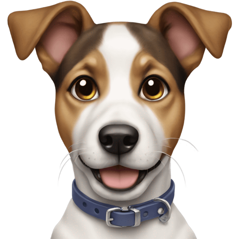 realistic dog with collar emoji