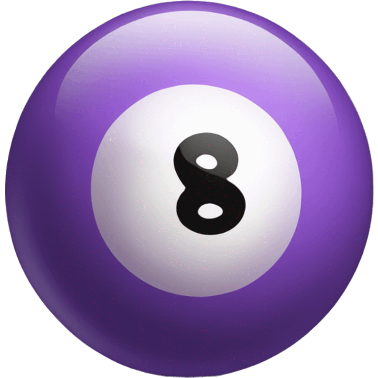 Light purple eight ball emoji