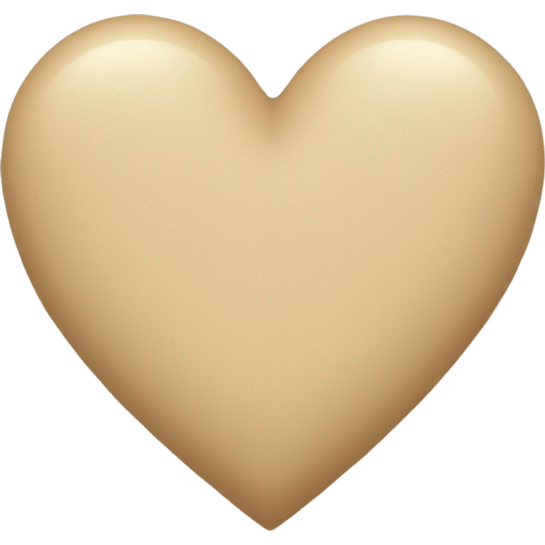 beige heart emoji