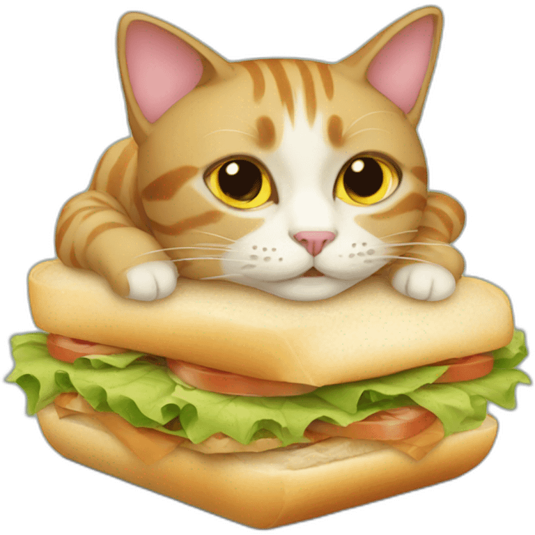 cat in a sandwich emoji