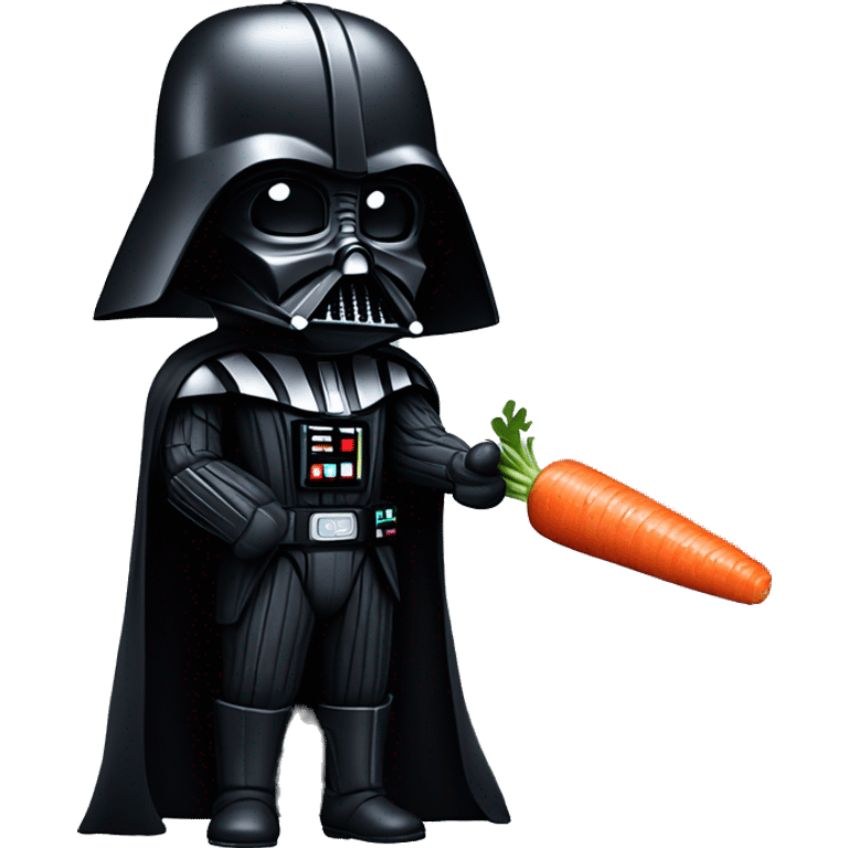 DARTH Vader with a carrot lightsaber emoji