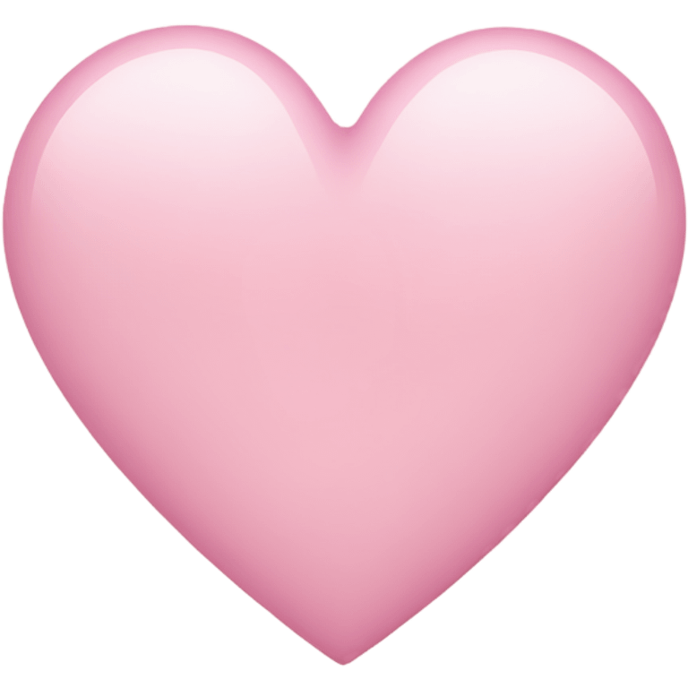 Light pink heart emoji