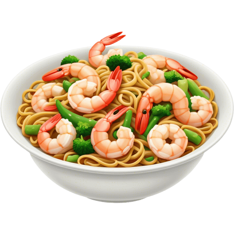 shrimp lo mein emoji