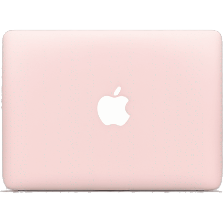 pastel pink macbook emoji